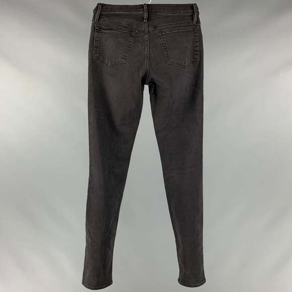 FRAME Black Cotton Blend Skinny Jeans - Picture 2 of 5